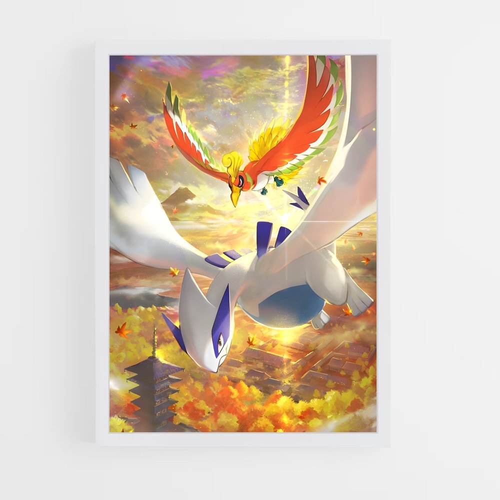 Poster Ho-Oh Légendaire – affiche Pokemon (vue 3)